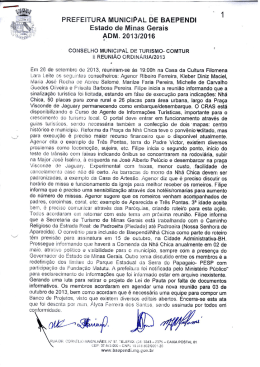PREFEITURA MUNICIPAL DE BAEPENDI Estado