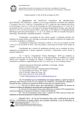 &Iacute;ntegra - Inmetro