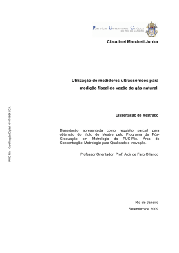 Claudinei Marcheti Junior Utiliza&ccedil;&atilde;o de medidores ultrass&ocirc;nicos