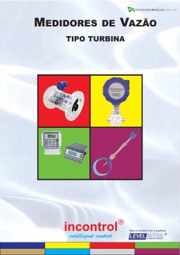 Medidor de Vazão Turbina para Gases