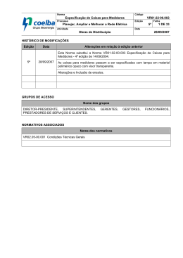 VR01.02-00.003 Especifica&ccedil;&atilde;o de Caixas para Medidores