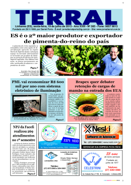 ES é o 2º maior produtor e exportador de pimenta-do