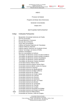 Anexo - Universidade Federal da Para&iacute;ba