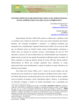 ESTUDOS CR&Iacute;TICOS DA BRANQUITUDE E EDUCA&Ccedil;&Atilde;O
