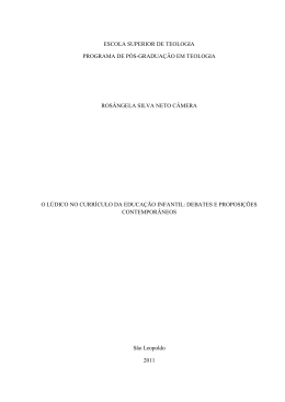 escola superior de teologia programa de p&oacute;s-gradua&ccedil;&atilde;o em