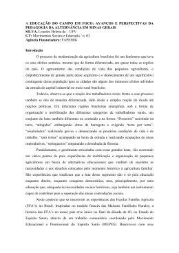 A EDUCA&Ccedil;&Atilde;O DO CAMPO EM FOCO: AVAN&Ccedil;OS E