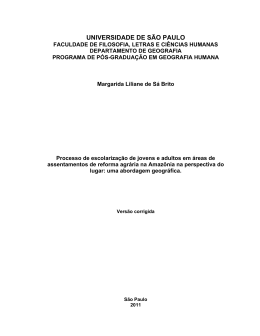 Processo de escolariza&ccedil;&atilde;o de jovens e adultos em &aacute;reas de
