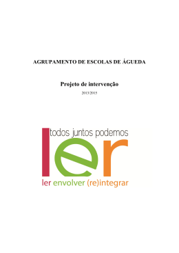 PROJETO &ndash; &rdquo; Todos Juntos Podemos Ler&rdquo;