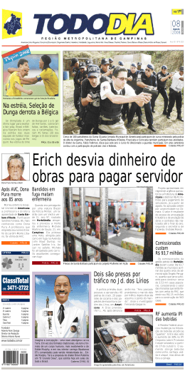 Na estréia, Seleção de Dunga derrota a Bélgica Dois são presos