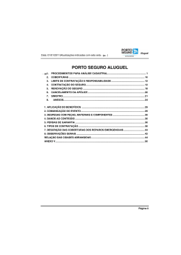 Porto Seguro Seguros - Acima Administradora de Im&oacute;veis