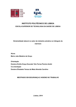 Sinistralidade laboral no setor da ind&uacute;stria extrativa no tri&acirc;ngulo do