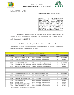 FUNDA&Ccedil;&Atilde;O AJURI PREFEITURA MUNICIPAL DE UIRAMUT&Atilde;