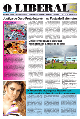 Justi&ccedil;a de Ouro Preto interv&eacute;m na Festa do