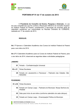 Portaria n&ordm; 01 CONSEPE