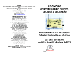 ii col&oacute;quio constitui&ccedil;&atilde;o do sujeito, cultura e educa&ccedil;&atilde;o