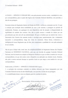 por correspond&ecirc;ncia, para os quais n&atilde;o logrou esta Comiss&atilde;o