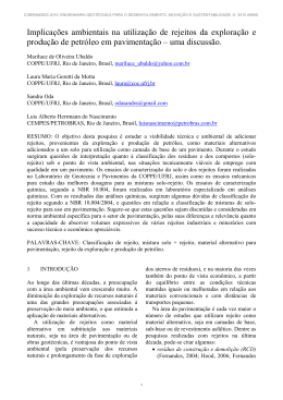 implica&ccedil;&otilde;es ambientais na utiliza&ccedil;&atilde;o de rejeitos