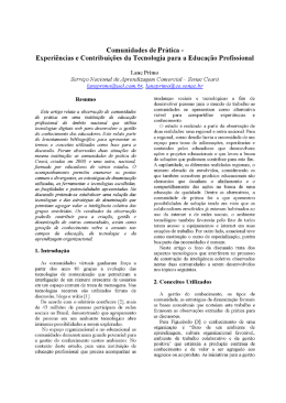 Sala 02: Comunidades de prática