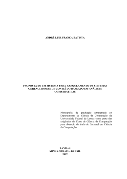 ANDR&Eacute; LUIZ FRAN&Ccedil;A BATISTA PROPOSTA DE UM