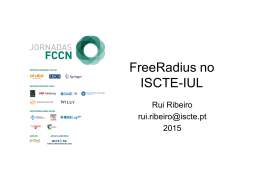 FCCN – FreeRadius no ISCTE-IUL
