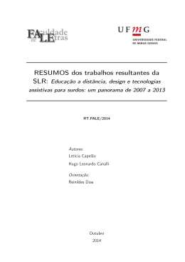 (SLR). - Let&iacute;cia Capel&atilde;o