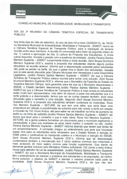 Ata da Reuni&atilde;o 30 de Setembro de 2013