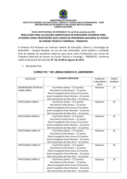 resultado final da sele&ccedil;&atilde;o simplificada de servidores