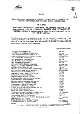 PRovA DE coNHEclMENTos TEoR|cos GERAIS E EsPEc|F|cos