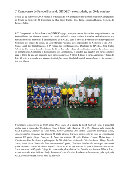 3º Campeonato de Futebol Social do SINDEC