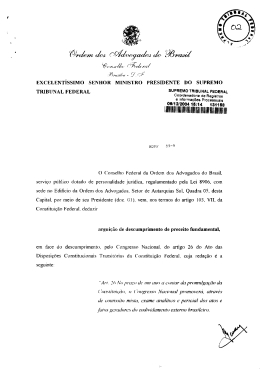 ADPF 59 - Supremo Tribunal Federal