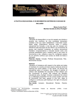 A POL&Iacute;TICA EDUCACIONAL E OS MOVIMENTOS HIST&Oacute;RICOS E