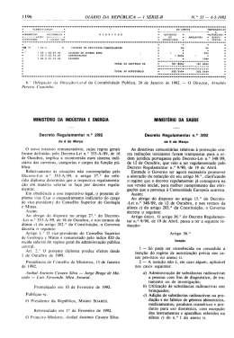 Decreto Regulamentar n.º 3/92, de 06.03