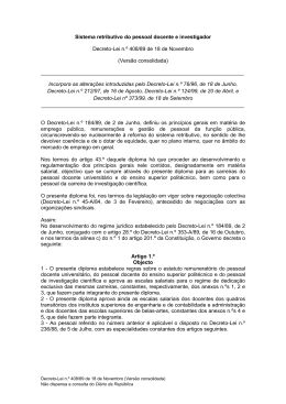 Aprova o sistema retributivo do