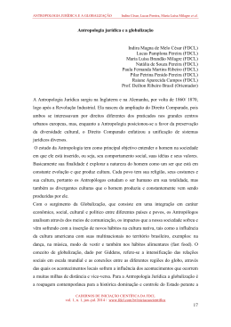 9. Antropologia jur&iacute;dica e a globaliza&ccedil;&atilde;o