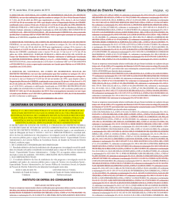 Di&aacute;rio Oficial do Distrito Federal