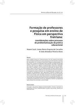 Forma&ccedil;&atilde;o de professores e pesquisa em ensino de F&iacute;sica em