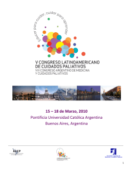 Programa - Asociación Latinoamericana de Cuidados Paliativos