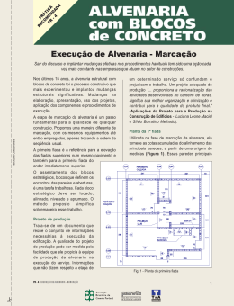 Execu&ccedil;&atilde;o de Alvenaria e Marca&ccedil;&atilde;o