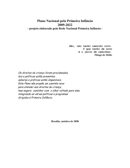 do Plano Nacional pela Primeira