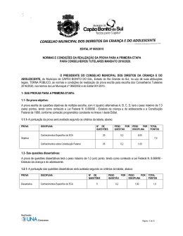 Divulga normas e condições da realização da prova prática para a