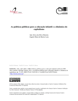 As pol&iacute;ticas p&uacute;blicas para a educa&ccedil;&atilde;o infantil e a
