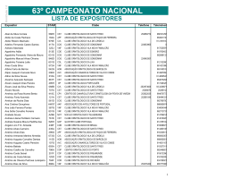 63&ordm; campeonato nacional de ornitologia