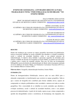 ENSINO DE GEOGRAFIA ATIVIDADES DID&Aacute;TICAS PARA