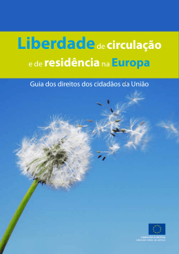 Guia dos direitos dos cidad&atilde;os da Uni&atilde;o