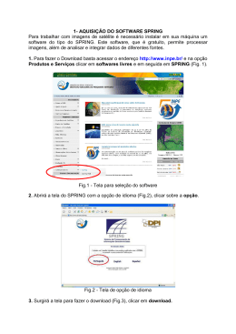 1- AQUISI&Ccedil;&Atilde;O DO SOFTWARE SPRING Para trabalhar com
