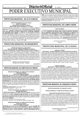Prefeitura Municipal de Brasnorte Aviso de Licita&ccedil;&atilde;o