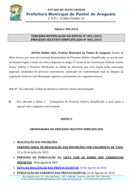 clique aqui - Prefeitura Municipal de Pontal do Araguaia