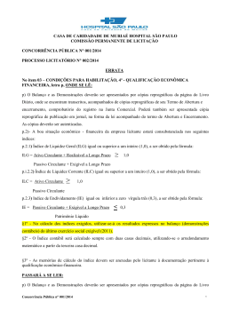Errata ConcorrÃªncia PÃºblica 001-2014