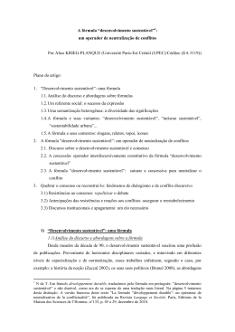 A f&oacute;rmula &ldquo;desenvolvimento sustent&aacute;vel&rdquo;1: um operador de