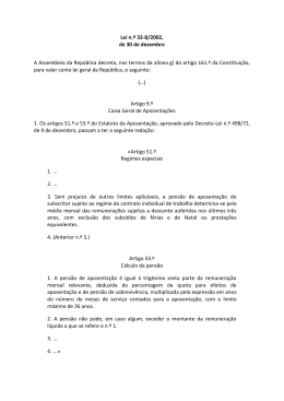 Lei n.º 32-B/2002 - Caixa Geral de Aposentações